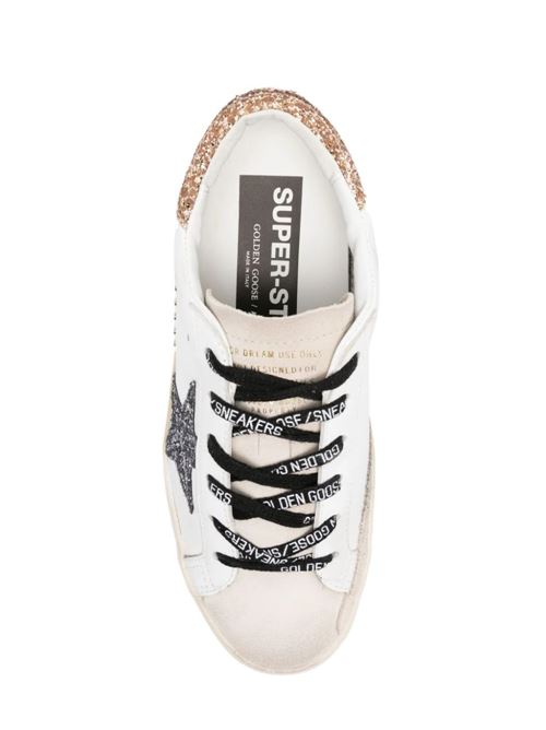 White/multicolour calf leather sneaker Golden Goose | GWF00102F00535882532